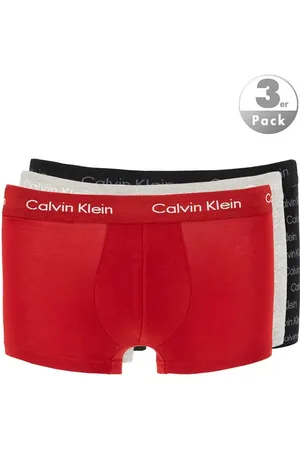Calvin Klein Herren Trunks Baumwolle & Mix unifarben