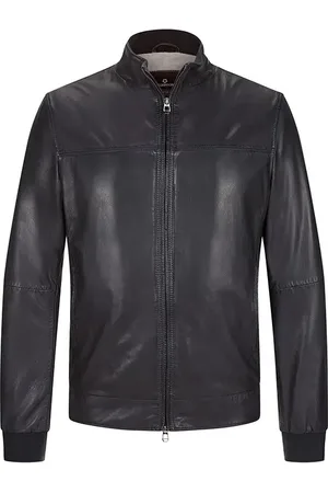 Milestone Herren Lederjacke unifarben