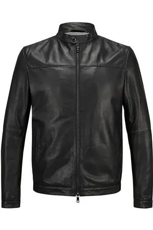 Milestone Herren Lederjacke unifarben