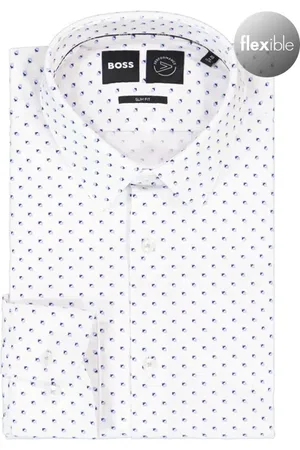 HUGO BOSS Herren Hemd gemustert Slim Fit
