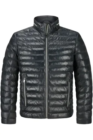 Milestone Herren Lederjacke unifarben