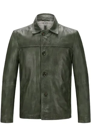 Milestone Herren Lederjacke unifarben