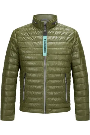 Milestone Herren Lederjacke unifarben
