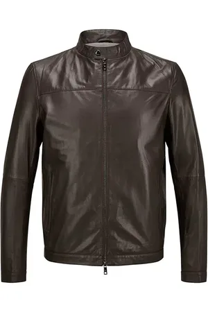 Milestone Herren Lederjacke unifarben