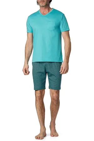 Calida Herren Pyjama Jersey-Baumwolle unifarben