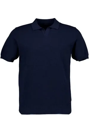 Ragman Herren Polo-Shirt meliert