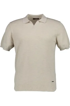 Ragman Herren Polo-Shirt meliert