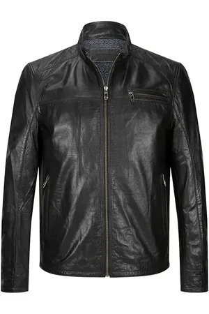 Milestone Herren Lederjacke unifarben