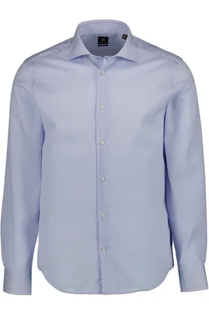 Boggi Milano Herren Hemd gestreift Slim Fit