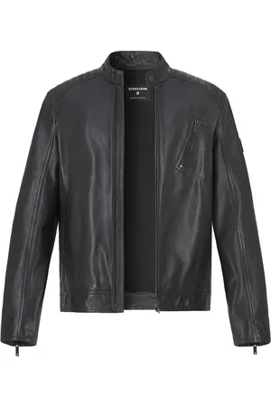 Strellson Herren Lederjacke unifarben