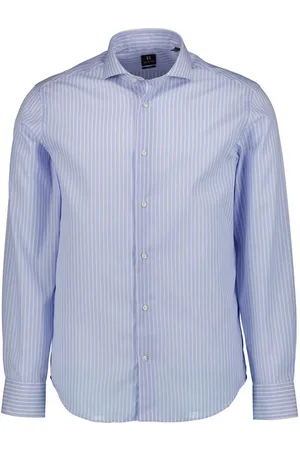 Boggi Milano Herren Hemd gestreift Slim Fit
