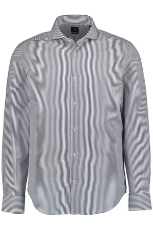 Boggi Milano Herren Hemd gestreift Slim Fit
