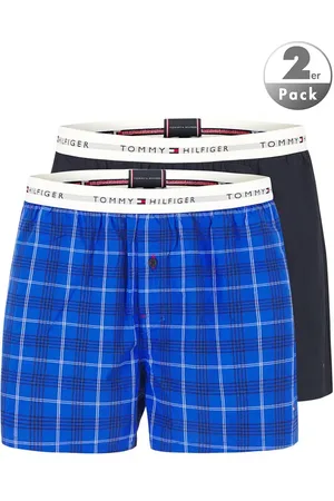 Tommy Hilfiger Herren Boxershorts Reine Baumwolle Gemustert,unifarben
