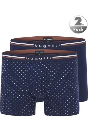 Bugatti Herren Boxershorts Baumwolle & Mix Gemustert,unifarben