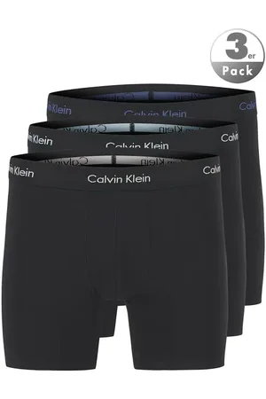 Calvin Klein Herren Trunks Baumwolle & Mix unifarben