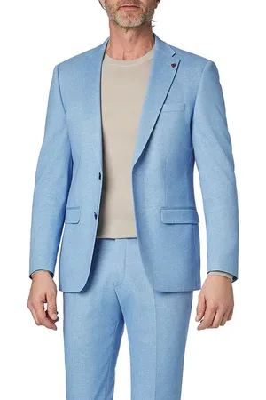 Roy Robson Herren Sakko meliert Slim Fit