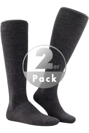 Hudson Herren Socken Schur-Wolle unifarben
