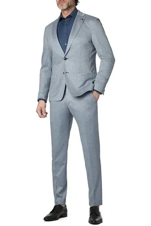 Roy Robson Herren Anzug meliert Slim Fit