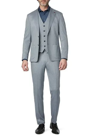 Roy Robson Herren Anzug meliert Slim Fit