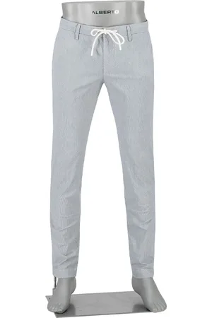 Alberto Herren Hose gestreift Slim Fit