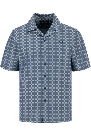 Fred Perry Herren Kurzarmhemd gemustert