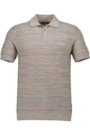 Ragman Herren Polo-Shirt meliert