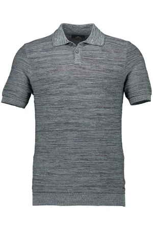 Ragman Herren Polo-Shirt meliert