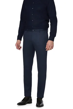Roy Robson Herren Hose meliert Slim Fit