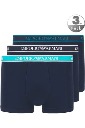Emporio Armani Herren Trunks Baumwolle & Mix unifarben