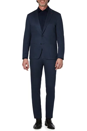 Roy Robson Herren Anzug meliert Slim Fit