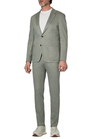 Roy Robson Herren Anzug meliert Slim Fit