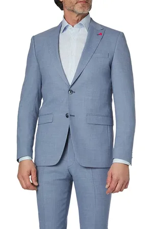 Roy Robson Herren Sakko meliert Slim Fit