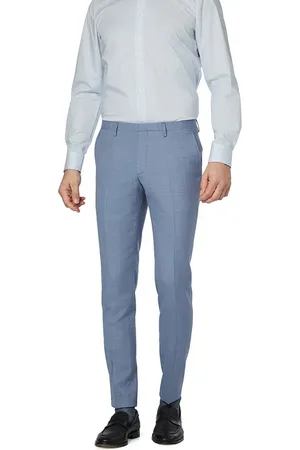 Roy Robson Herren Hose meliert Slim Fit