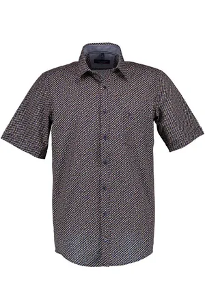 Casa Moda Herren Kurzarmhemd gemustert