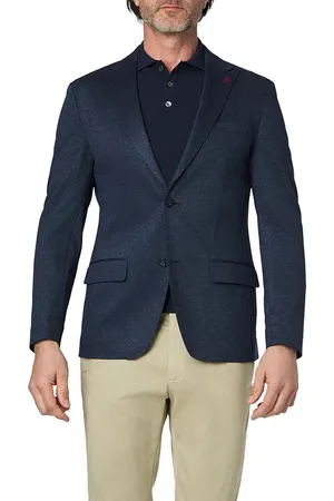 Roy Robson Herren Sakko meliert Slim Fit