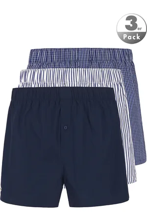 Lacoste Herren Boxershorts Reine Baumwolle Gemustert,Gestreift