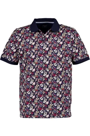 Olymp Herren Polo-Shirt geblümt