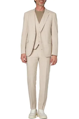 Strellson Herren Anzug kariert Slim Fit
