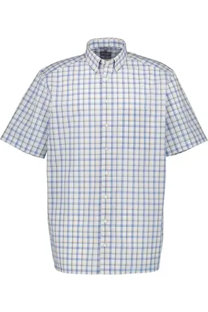 Olymp Herren Kurzarmhemd kariert Comfort Fit