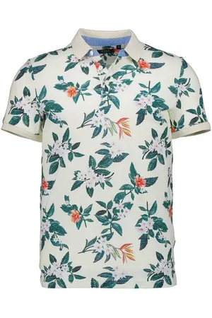 NZA Herren Polo-Shirt geblümt