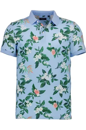 NZA Herren Polo-Shirt geblümt