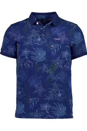 NZA Herren Polo-Shirt geblümt
