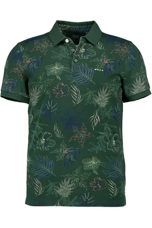NZA Herren Polo-Shirt geblümt