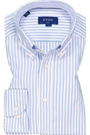 Eton Herren Hemd gestreift Slim Fit