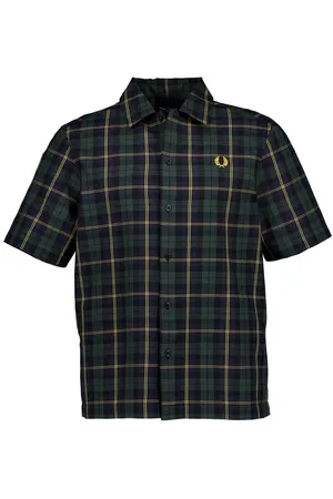 Fred Perry Herren Kurzarmhemd kariert
