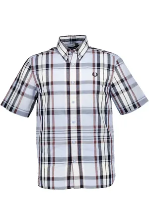 Fred Perry Herren Kurzarmhemd kariert