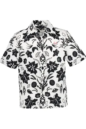 Fred Perry Herren Kurzarmhemd geblümt
