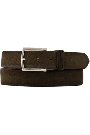 Post & Co Herren Velour-Gürtel Veloursleder