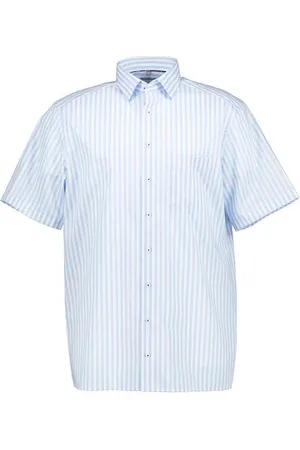 Olymp Herren Kurzarmhemd gestreift Comfort Fit