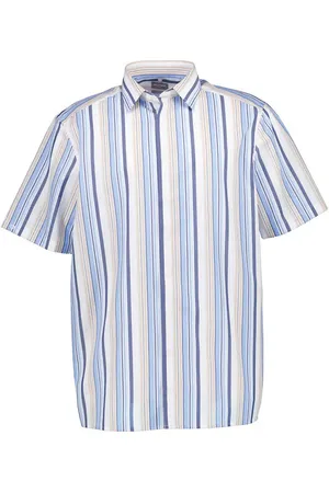 Olymp Herren Kurzarmhemd gestreift Comfort Fit